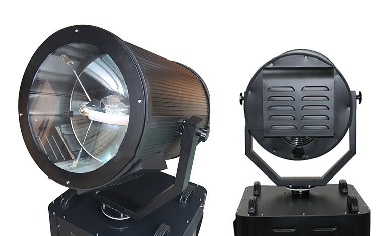 君凌户外防水强光探照灯自动旋转空中玫瑰灯3000w5000w酒店楼顶远程灯