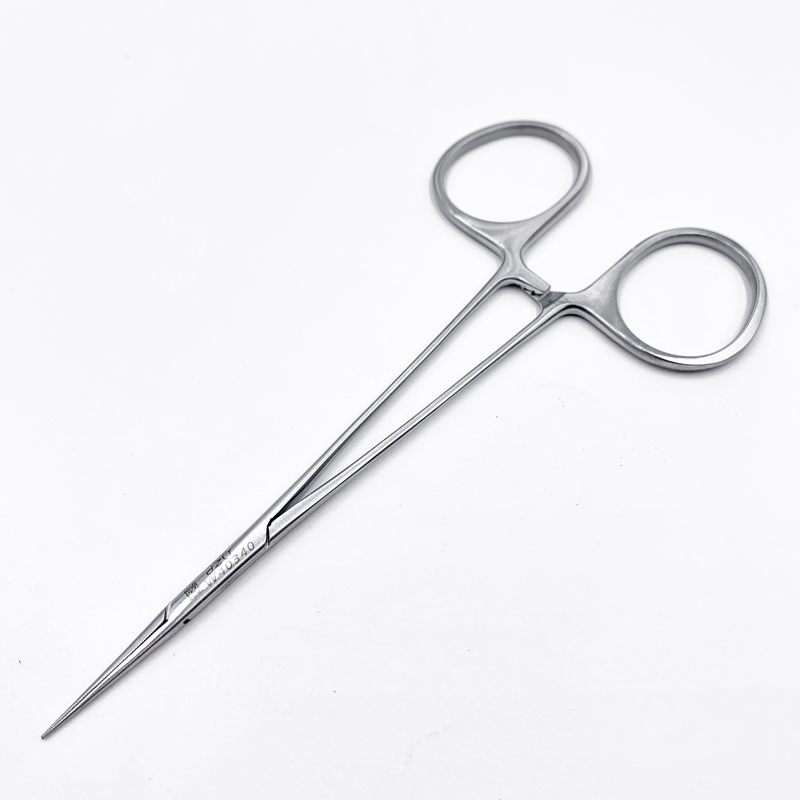 医用微血管止血钳精细止血钳显微止血钳特细金钟止血钳125cm直全齿微