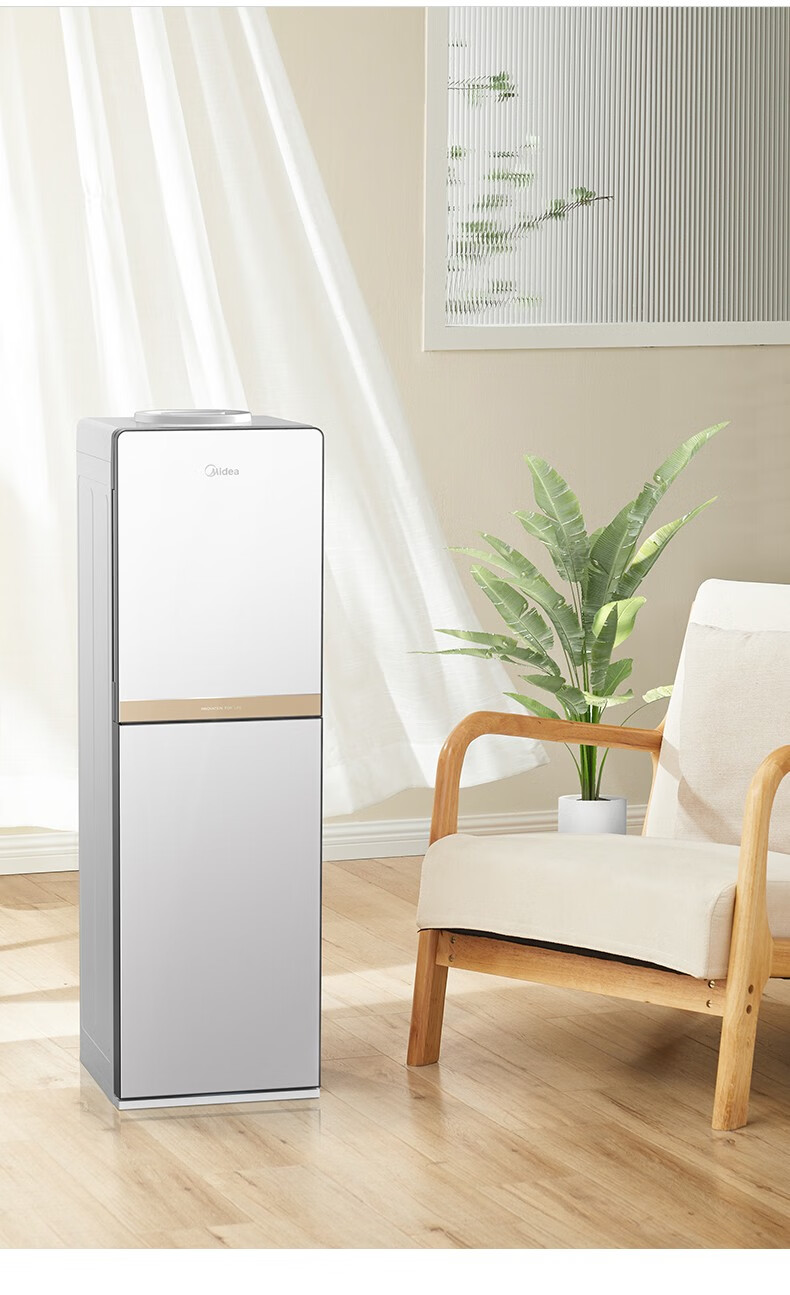 美的midea饮水机家用立式办公下置式快速加热温热型饮水器yd1611sx