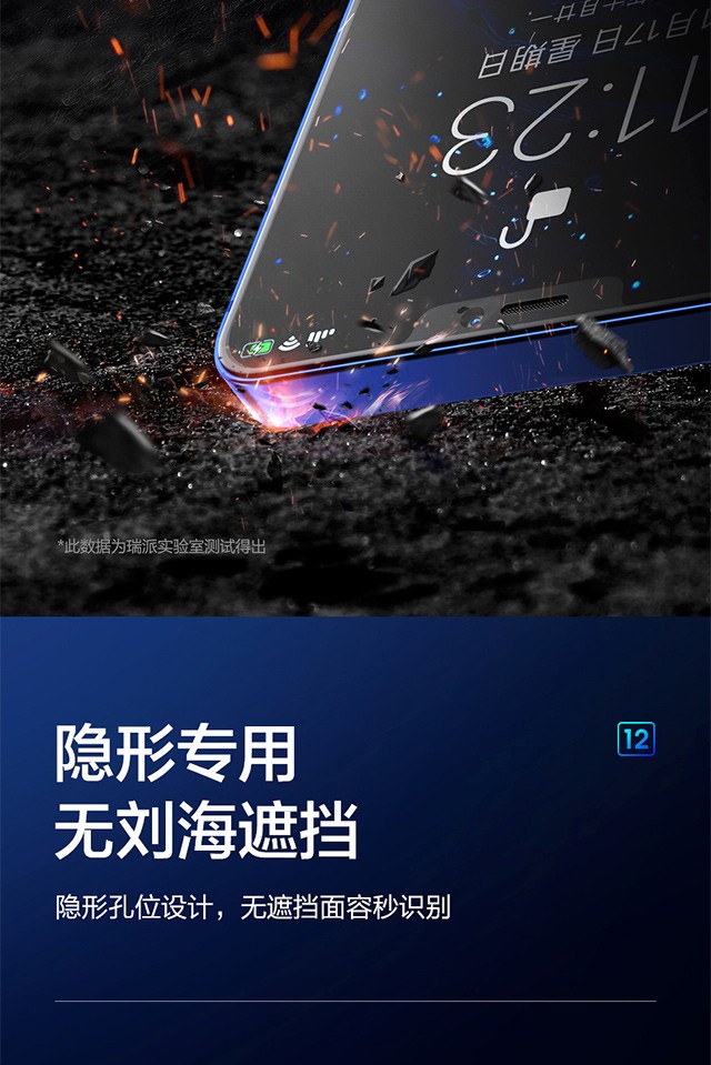 sancore星克适用于苹果12钢化膜iphone12全屏覆盖防窥膜抗摔手机膜全