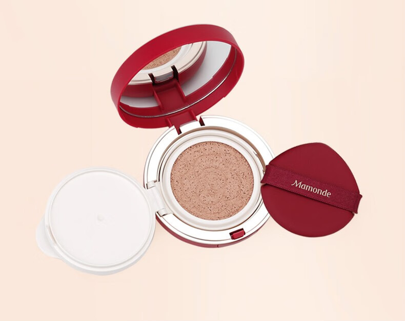 梦妆(mamonde) 红蔷薇柔光无瑕气垫bb霜 轻透遮瑕保湿滋润持久自然
