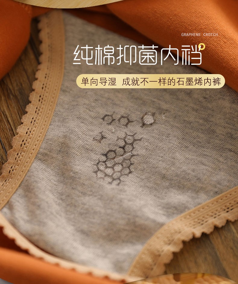88552-莫代尔内裤女中腰无痕女士纯棉抗菌裆日系少女性感三角内裤 女士内裤三条装(随机颜色) L(95-115斤)-详情图