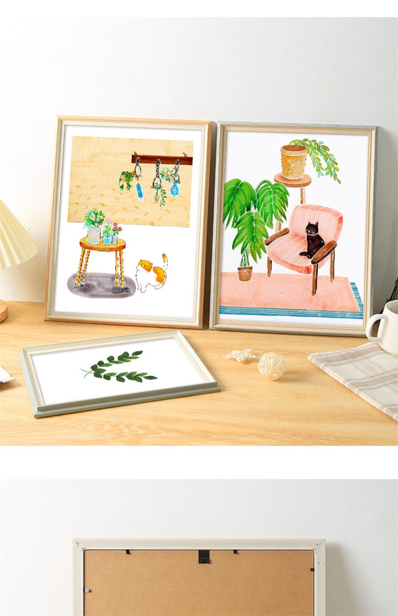 维佳北欧相框挂墙大尺寸16寸8k画框装裱海报拼图创意婚纱照框素描相架