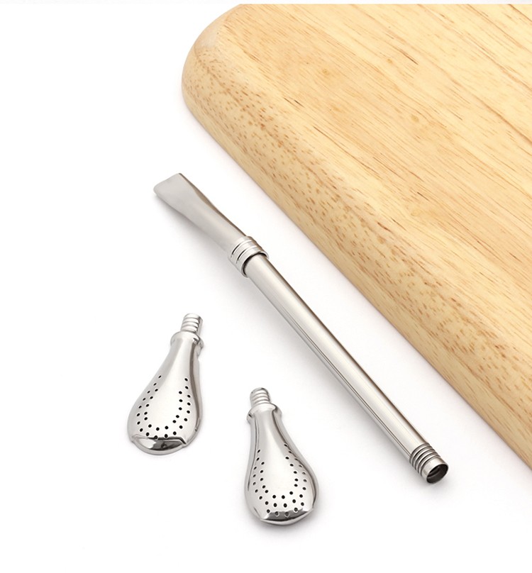 304不锈钢吸管创意马黛茶花茶隔渣过滤吸管饮料耐热金属环保饮管过滤