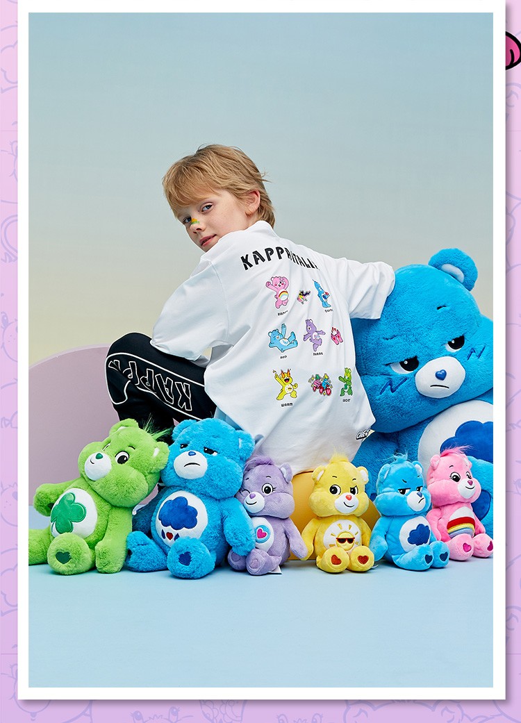 kappa卡帕童装carebears系列中大童男女春秋季2021新款儿童长袖k0br2