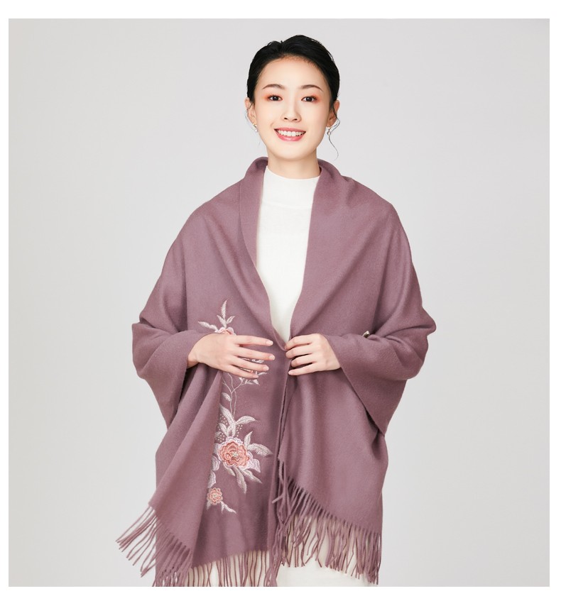 塔驰密司touchmissx0a围巾披肩女士冬季百搭丝巾羊毛礼盒妈妈保暖羊绒