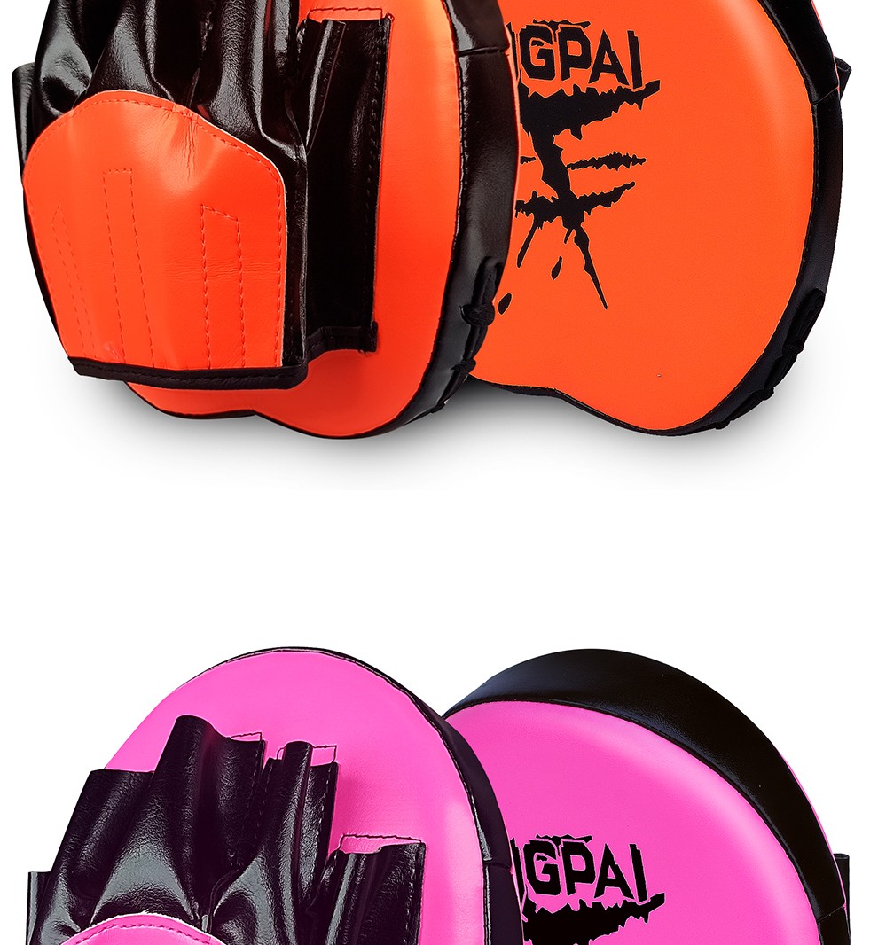 恩哲拳击手靶拳靶专业散打腿靶反应拳击靶泰拳陪练小手把剃刀靶弧形手