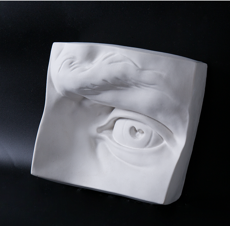 五官石膏像一套四个实面切面大卫五官眼耳鼻嘴石膏教具美术石膏像唐帆