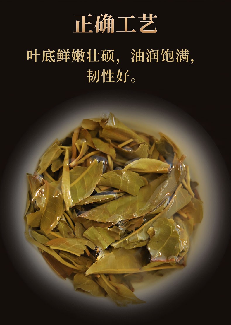 茗纳百川云南普洱茶生茶2015年景迈大寨800年古树纯料七子饼茶200克