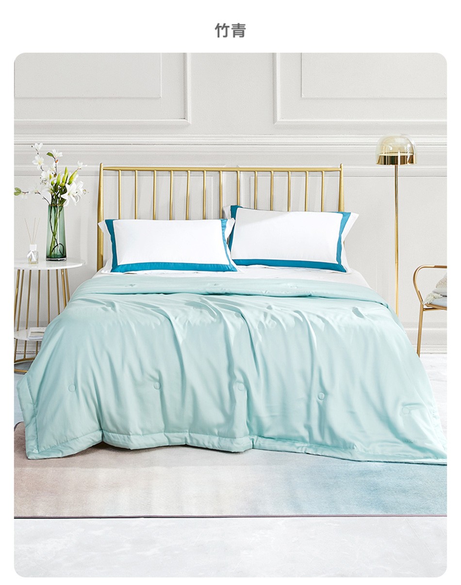 罗莱家纺luolai天丝夏被夏凉被单人空调被子被芯莱赛尔丝滑双人薄被子
