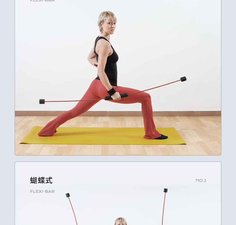 adking多功能训练棒飞力士棒震颤棒菲利斯健身弹力棒质雅红震颤99以上