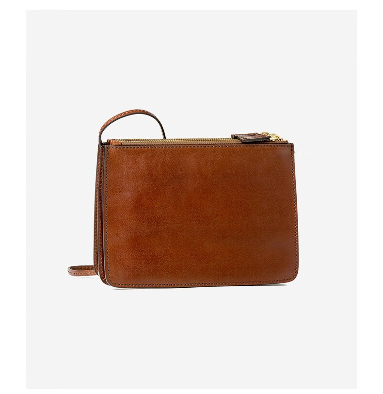 the bridge /桥牌 手工牛皮虎年限定款单肩斜挎包女真皮复古小方包