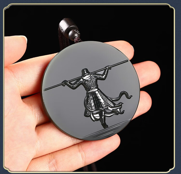 和田玉大圣归来玉坠青玉细料男士女士玉吊坠珠宝玉石玉牌挂件享耀