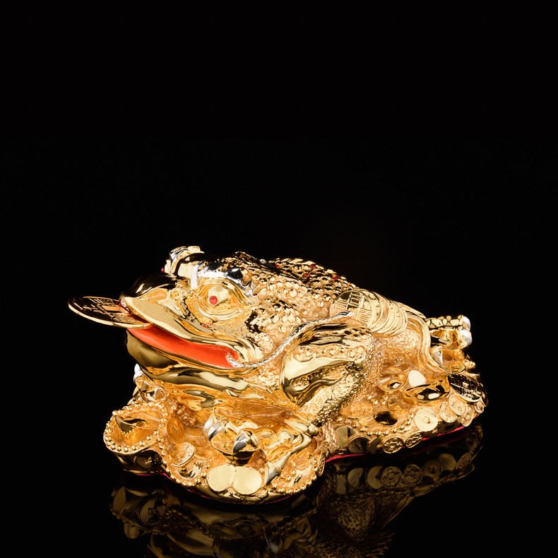 甲门jiamen黄铜鎏金金蟾蜍摆件乔迁新居礼物公司店铺开业礼品送客户送