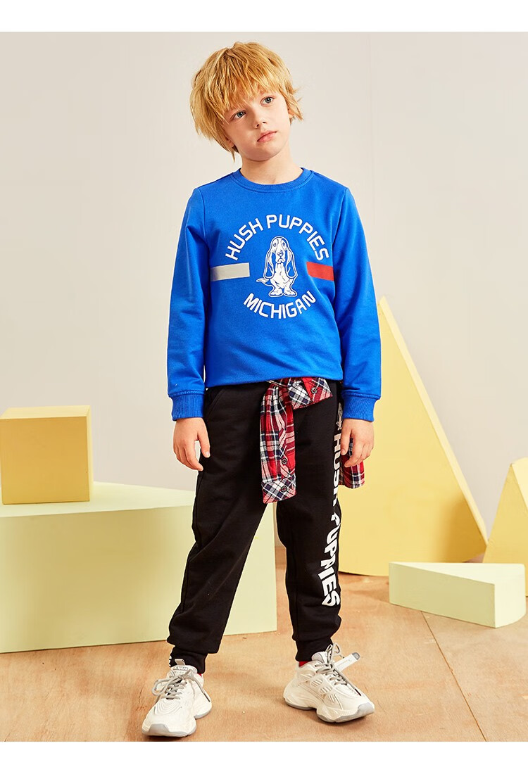 清仓暇步士童装男童卫衣2020秋装新款中大童儿童卫衣时尚休闲卫衣男童