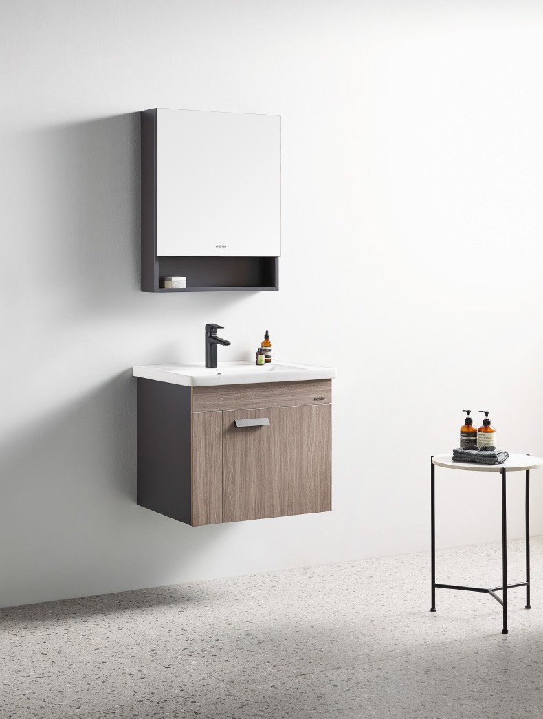 法恩莎浴室柜组合现代简约北欧洗漱台洗手盆柜挂墙镜柜组合 法恩莎(65