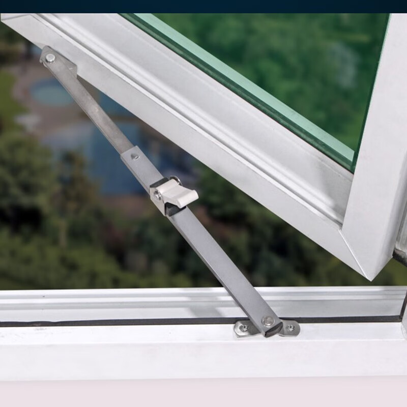 开窗风撑铝质风撑风挡限位器塑钢门窗配件外开内开窗户滑撑断桥铝定位
