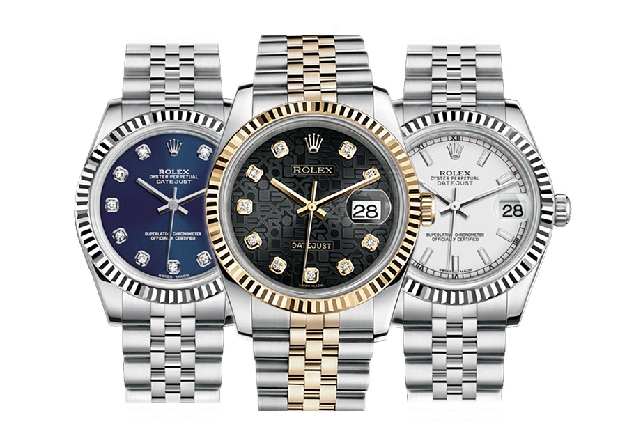 二手95新劳力士男士手表日志型18k黄金日期二手机械手表116233黑盘