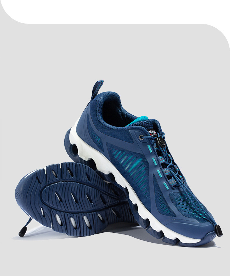 诺诗兰溯溪鞋春夏轻量排水快干减震情侣款低帮鞋naxbh2202s 茶绿色-男