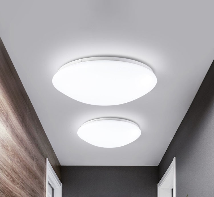 led应急吸顶灯带智能红外线人体感应带声光控过道楼道停电应急灯l全白