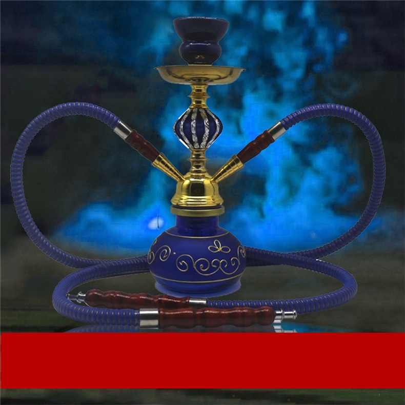 afang艾方双管水烟壶大号清吧ktv夜店夜场专用水烟筒全套酒吧加特林大