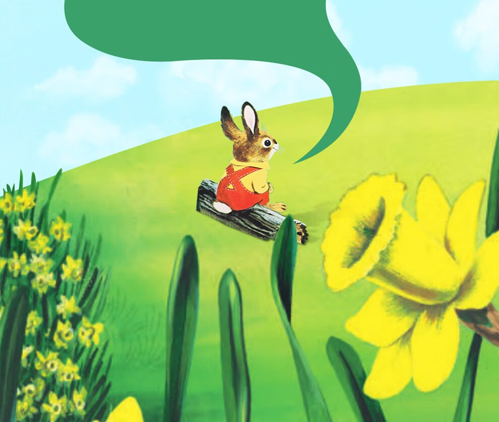 凯迪克图书iamabunny我是一只兔子点读版自然认知文学熏陶审美培养05