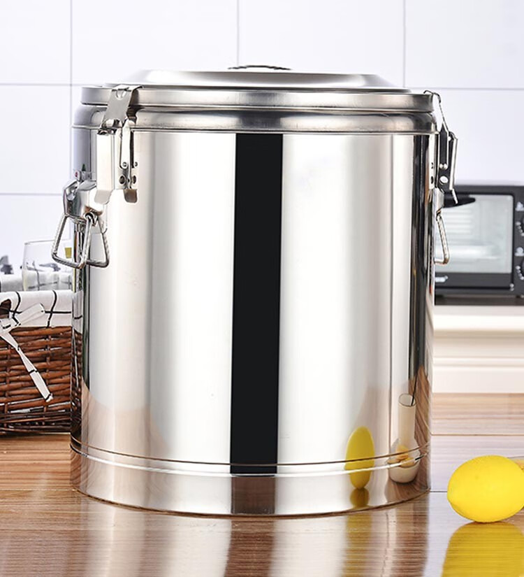 304不锈钢保温桶大容量奶茶桶商用饭桶汤桶超长保温开水桶带龙头45升