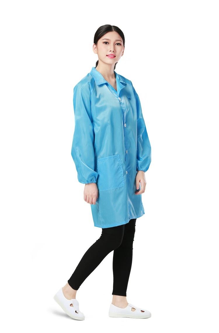 窈嘉防静电大褂 无尘防尘工作服 洁净服工衣白大褂无尘洁净食品服长袖