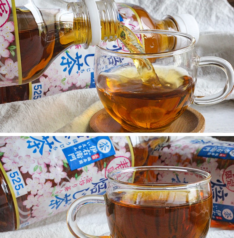 京都复合茶焙茶饮料网红饮品福寿园抹茶入饮料525ml复合茶600ml12瓶