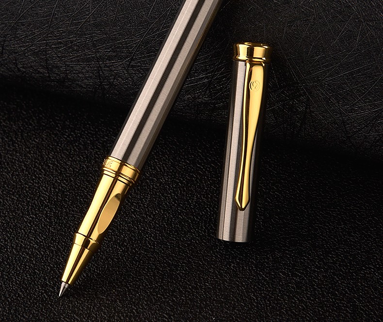 罗氏宝珠笔黑色日用商务办公书写成人学生用05mm签字笔免费刻字定制