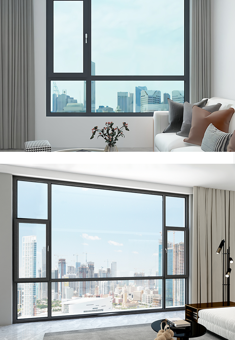 富贵花g70断桥铝门窗铝合金窗户铝包木封阳台平开窗推拉落地窗隔音
