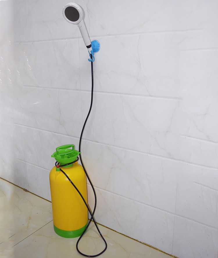 法耐洗澡神器手动简易淋浴器自吸便携式可移动学生宿舍家用户外农村