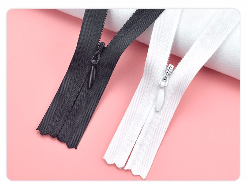 隐形拉链黑色连衣裙裤子衣服拉锁头配件长款裙子抱枕拉链暗链白色生活