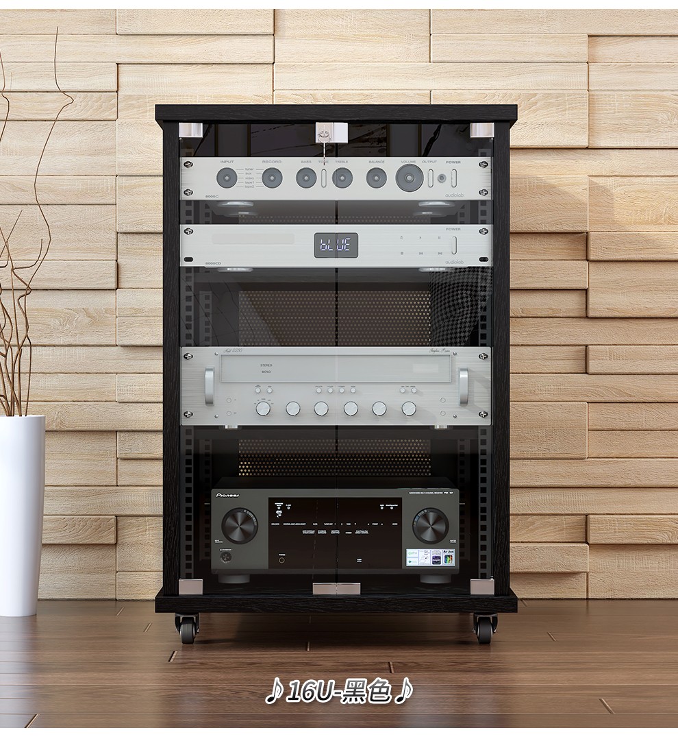 蒂兰森功放机柜音响机柜家庭会议室影院ktv专业功放机架设备柜带u条