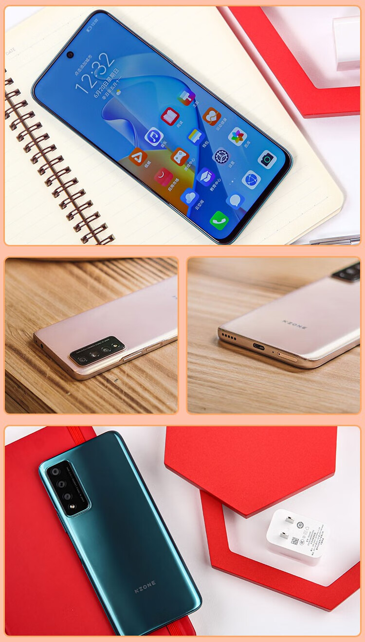 华为智选 nzone s7 pro 5g手机 【s7 pro】烟雨青蓝8gb 256gb 耳机