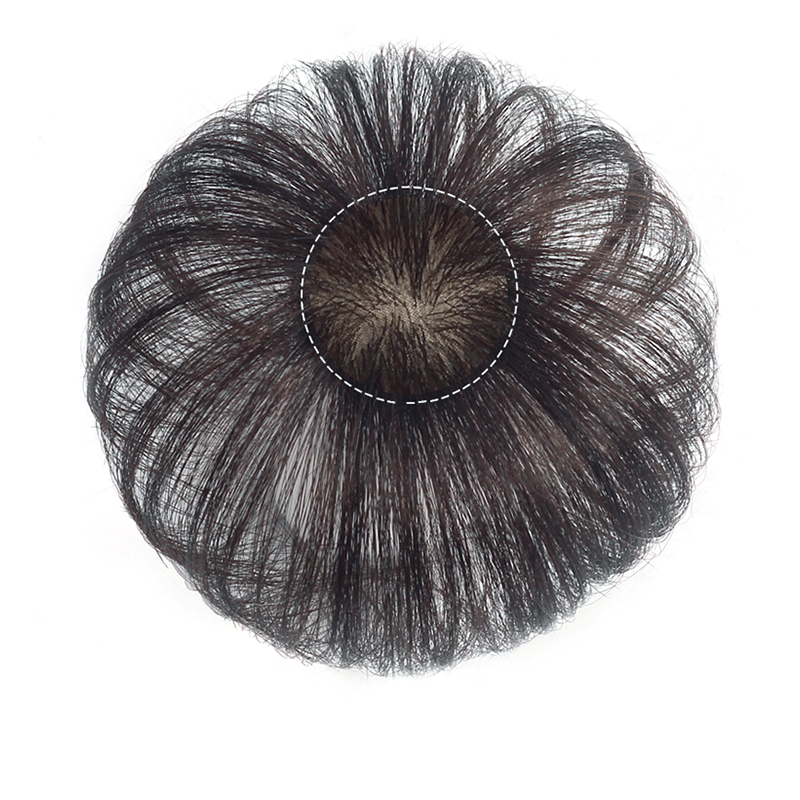 遮白发假发片头顶补发片女轻薄头顶头发稀少一片式补发顶 机制工艺