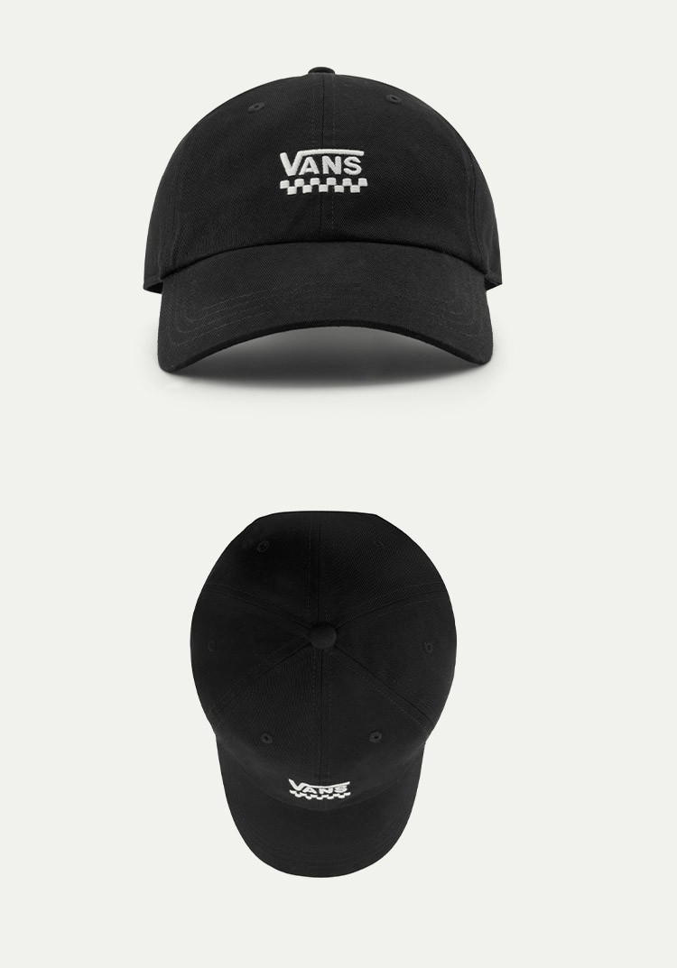 vans范斯官方黑色街头风情侣鸭舌帽棒球帽白色均码头围57cm