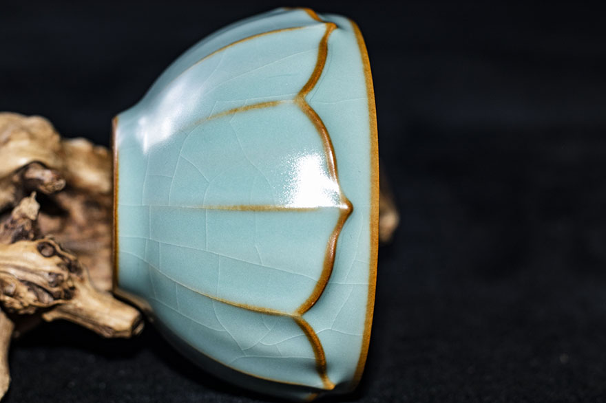 佛莲盏 玉润汝窑 可养金线 邱卫国 非实物拍照口径7.