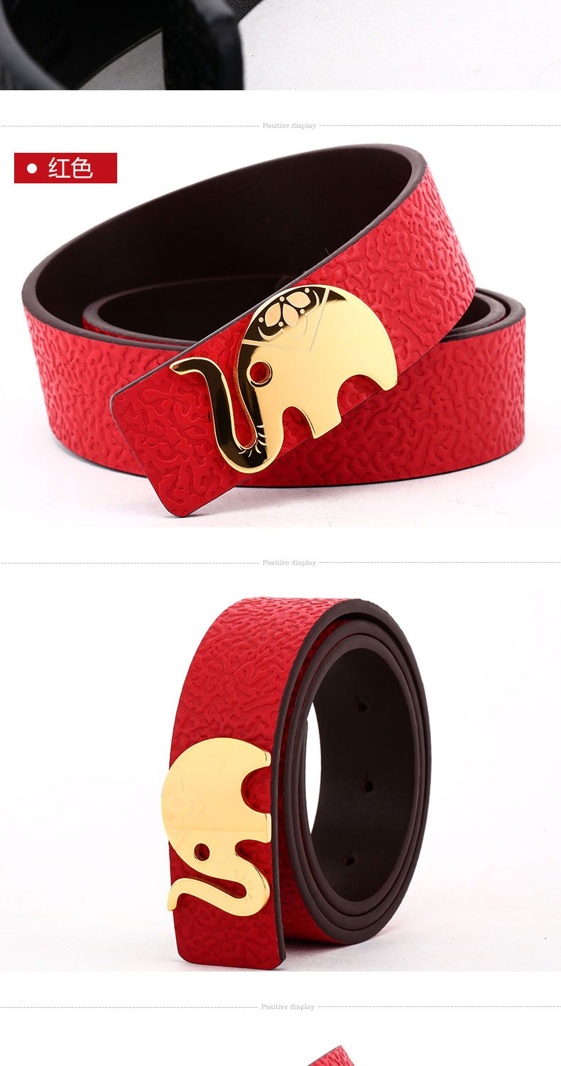 生日礼物elephantgarden大象花园真皮皮带新品女士轻奢腰带礼盒装b