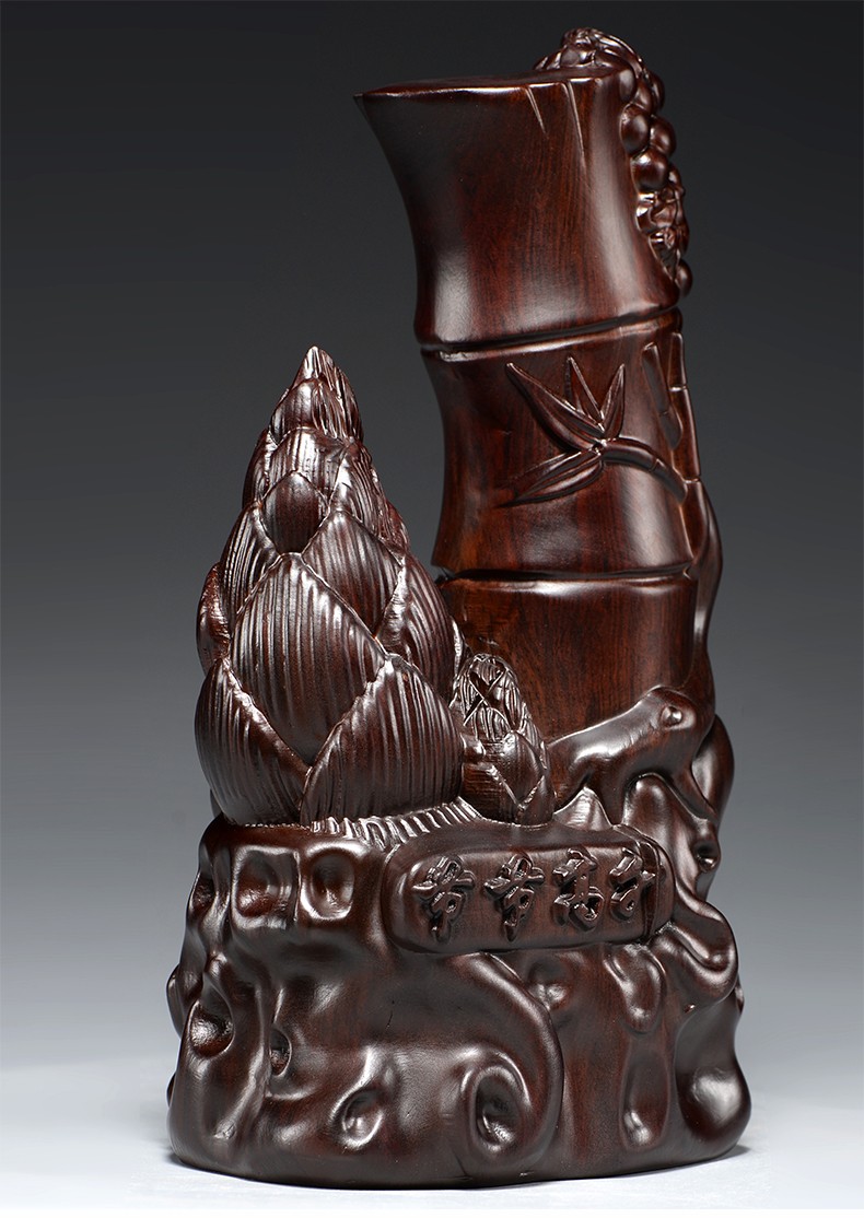 艺永轩木雕节节高升竹子