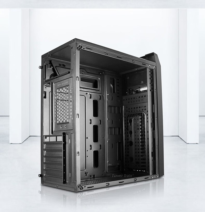 动力火车(powertrain)电脑机箱商务办公手提主机箱(支持atx主板/可