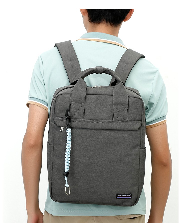 日本乐天sun earth&u新品牛津布双肩包大容量编绳挂饰男女休闲包情侣