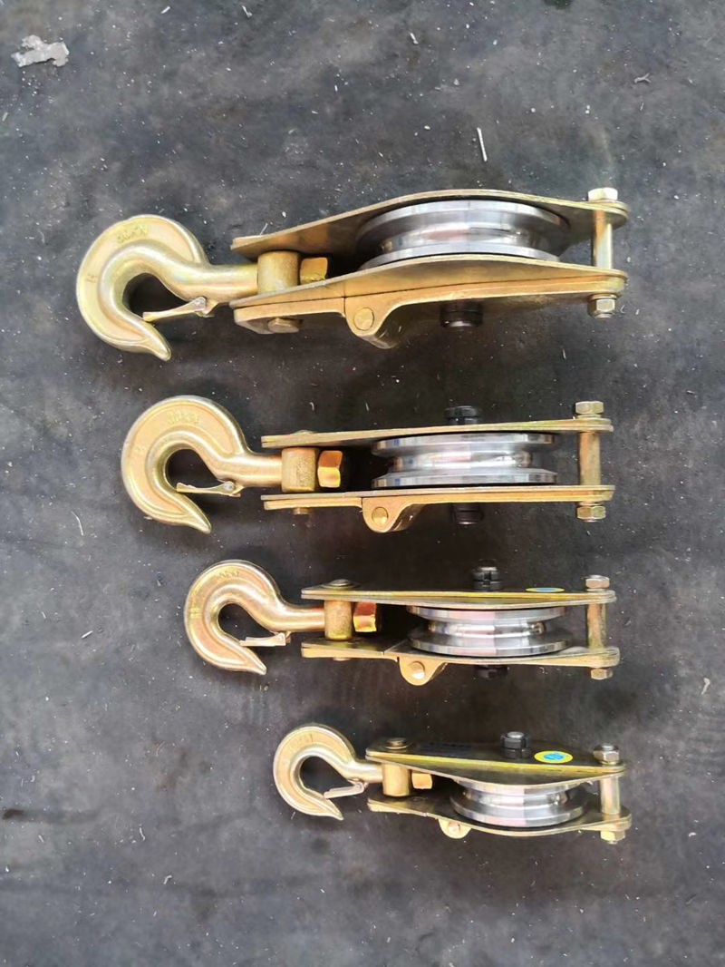 起重滑车电力吊钩吊环单轮起重滑轮5吨钢丝绳滑轮两吨拉重物挂钩 钩式