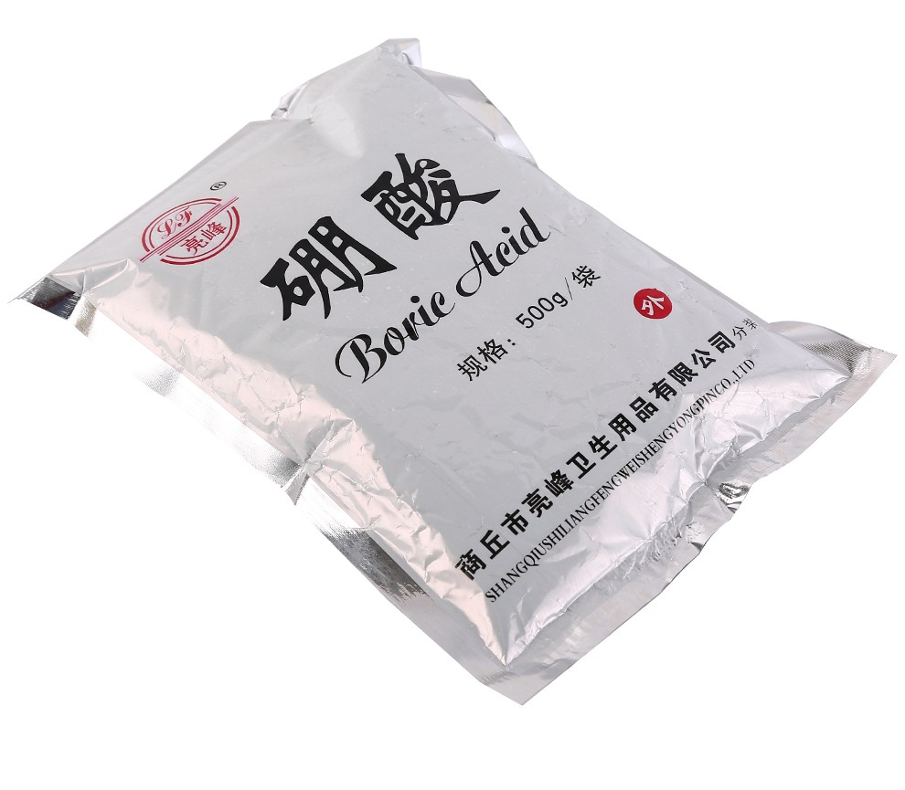亮峰(lf)硼酸 硼酸粉袋装500g硼酸 消毒驱蟑螂治耳螨500克 两袋【图片