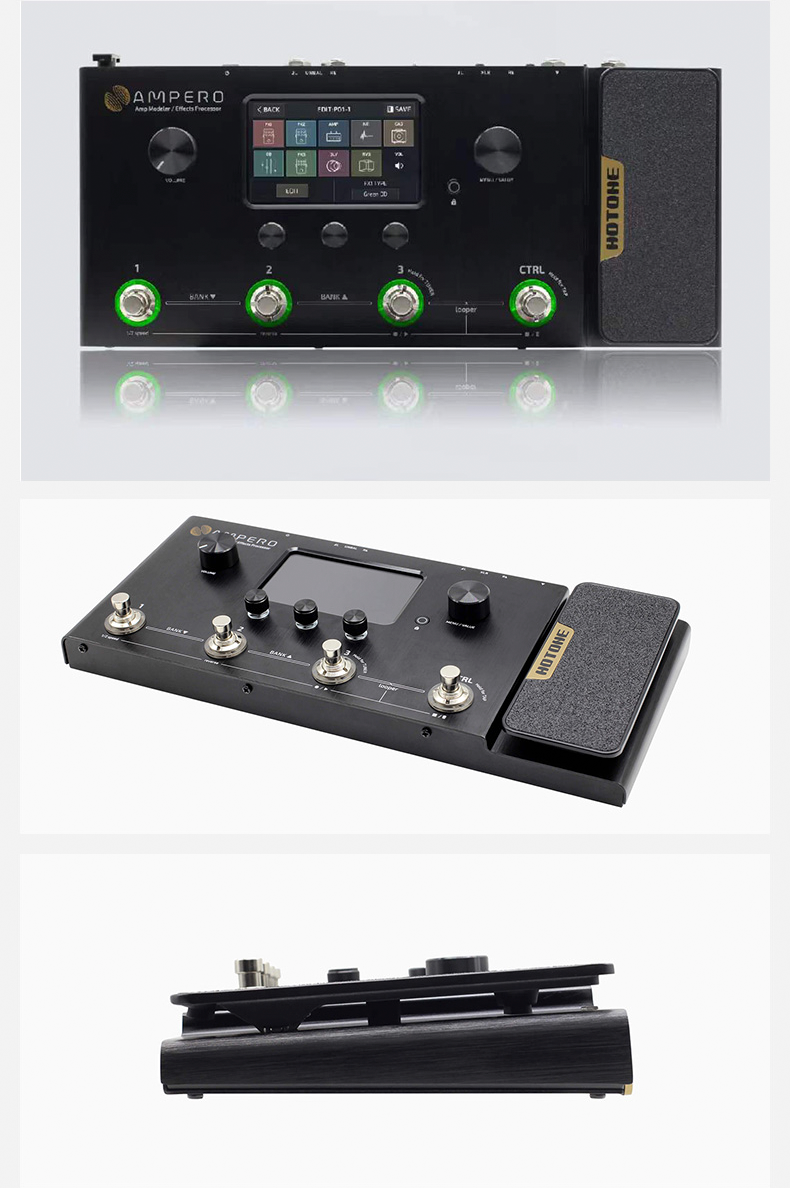 hotoneamperoone效果器综合电吉他效果器贝斯失真延迟混响音箱模拟