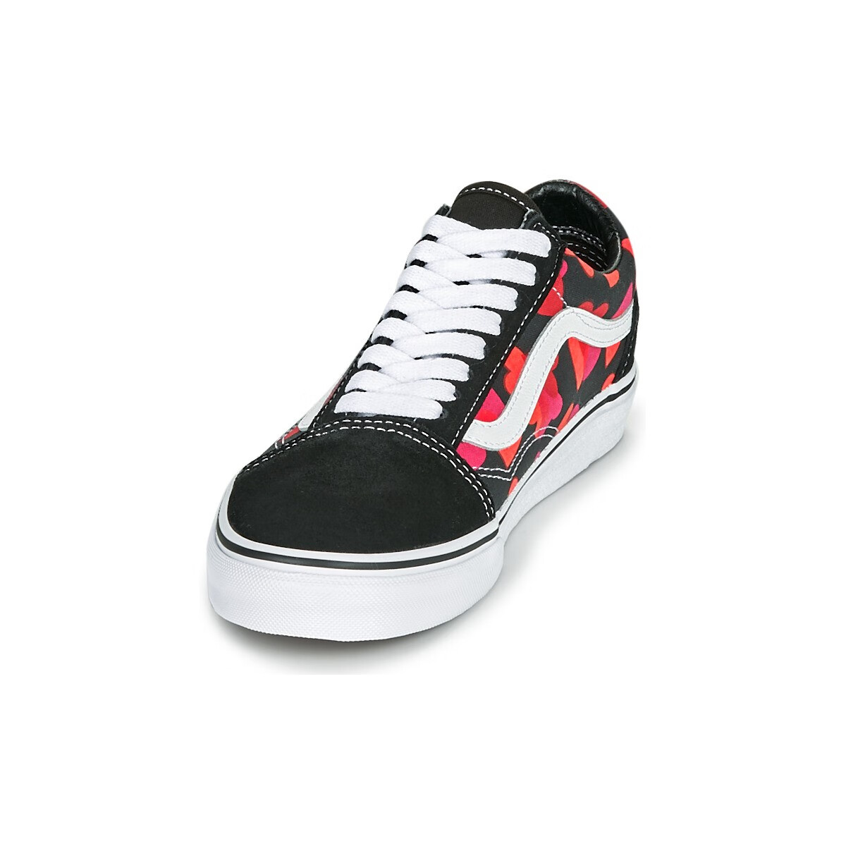 vans范斯女鞋时尚休闲板鞋黑色红色春秋款vn0a3wktrz1黑色红色42