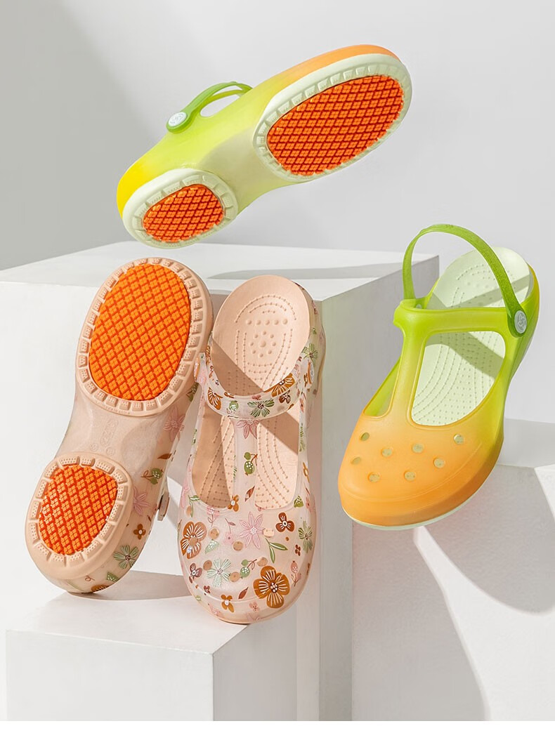 veblen维布伦厚底洞洞鞋女耐磨夏季新款室内户外两穿防滑沙滩鞋女轻便