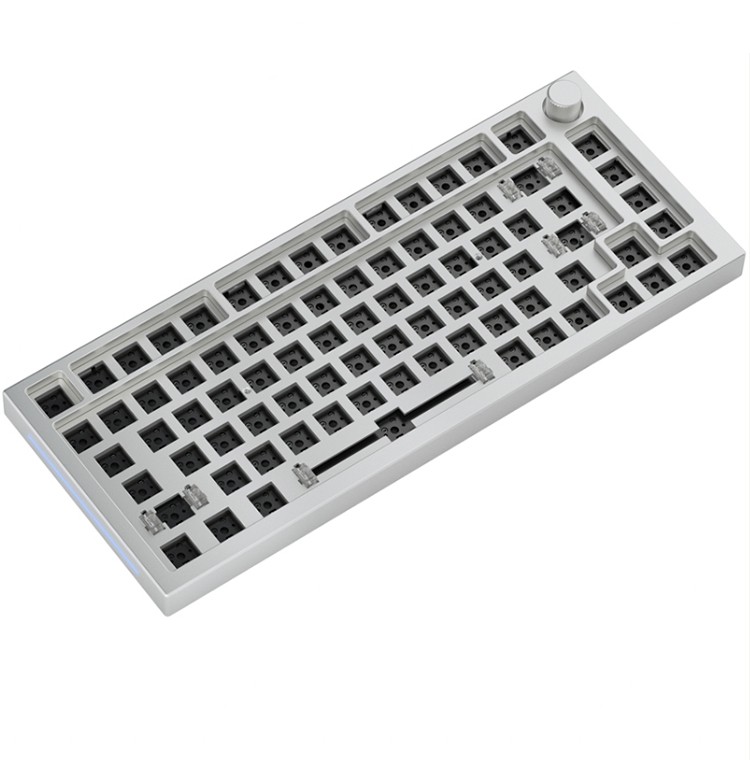 gloriousgmmkpro75热插拔键盘套件铝合金全铝铝坨坨客制化旋钮rgbpro