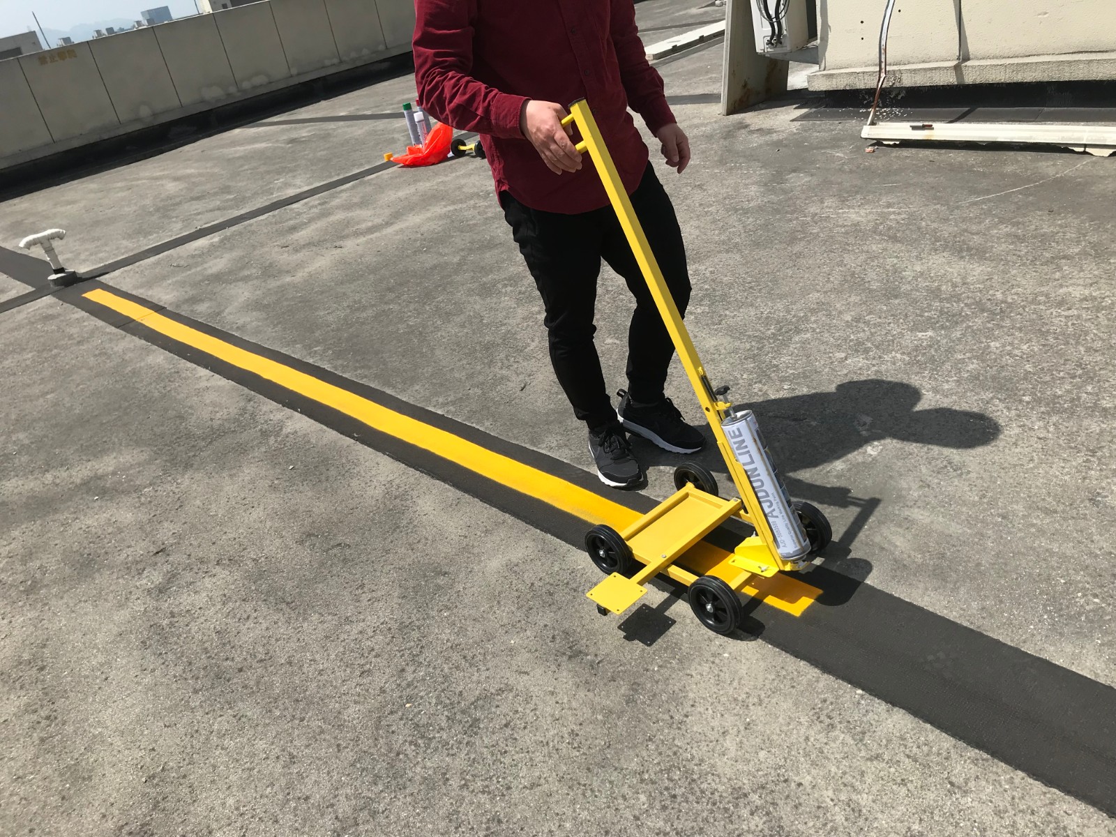 油漆划线车道路画线车划线机工厂车间仓库画线器停车位划线器m1型m1型