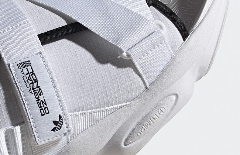 adidas三叶草ozweego凉鞋夏季新款男女鞋黑白运动沙滩凉鞋gz8410 gz